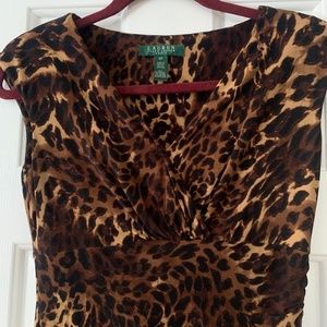 Leopard pattern dress